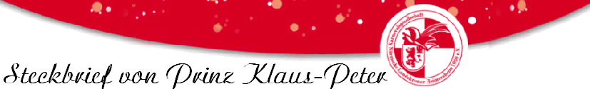 Steckbrief von Prinz Klaus-Peter